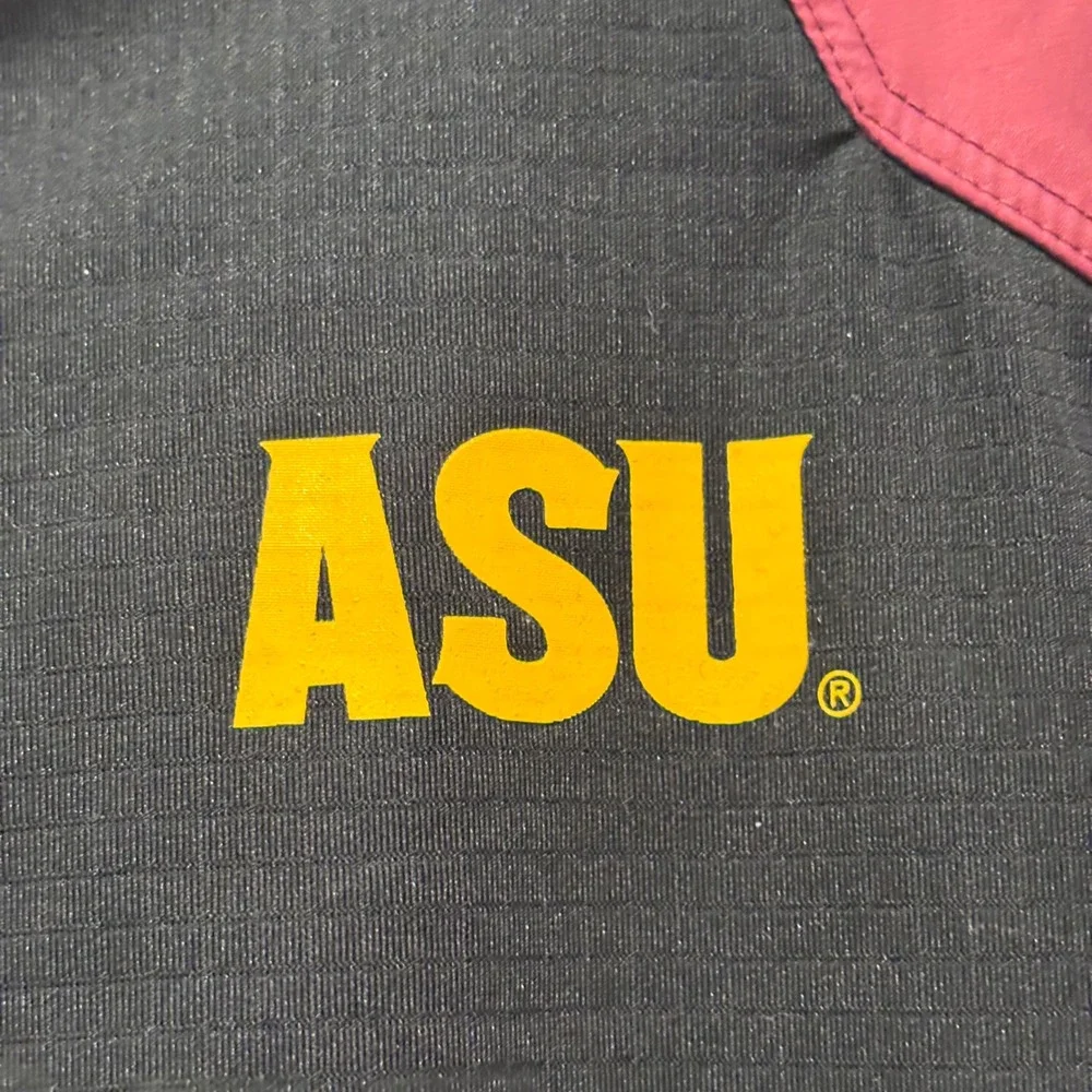 Nike ASU Arizona State Sun Devils Dri-FIT Quarter Zip Pullover Mens Large Black